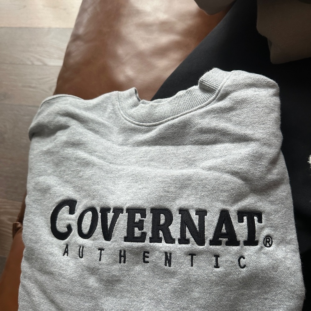 Convernat Grey Streetwear Hoodie – Korean Brand, Minimalist Fit, Size M